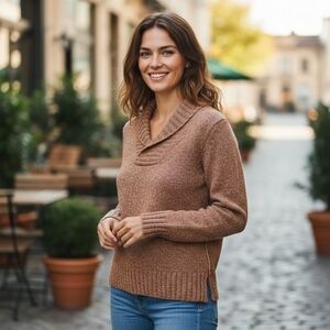 Vintage Retro Fashion Bug Wool Blend Long Sleeve Knit Sweater Size M